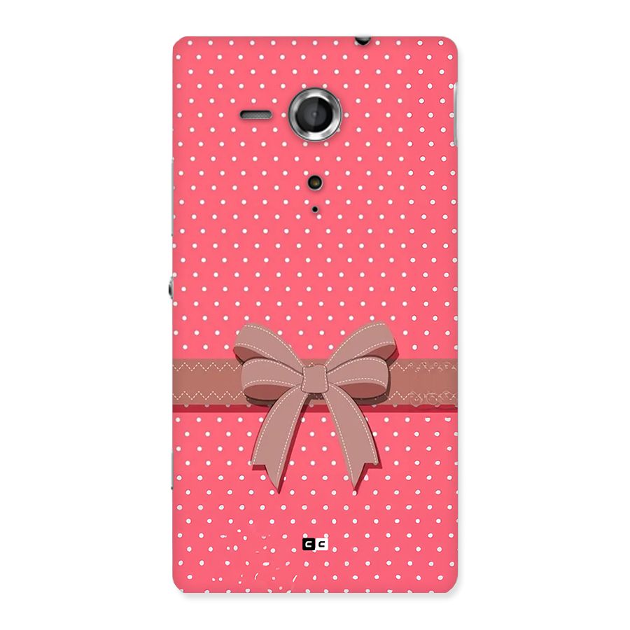 Gift Ribbon Back Case for Xperia Sp