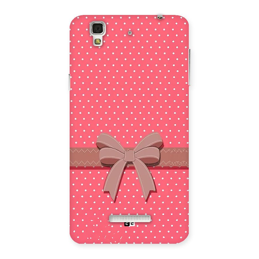 Gift Ribbon Back Case for Yureka