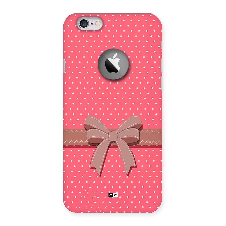 Gift Ribbon Back Case for iPhone 6 Logo Cut