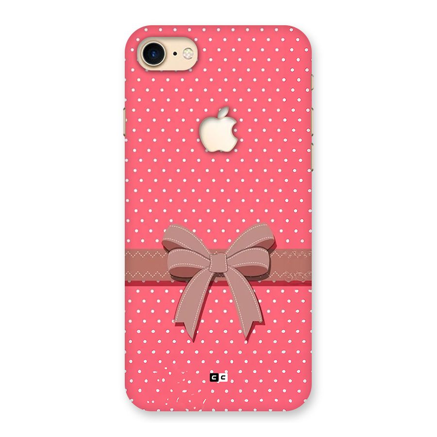 Gift Ribbon Back Case for iPhone 7 Apple Cut