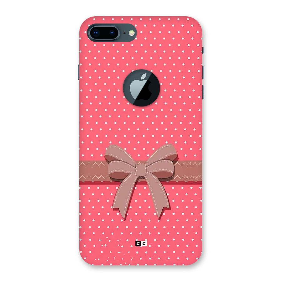 Gift Ribbon Back Case for iPhone 7 Plus Logo Cut