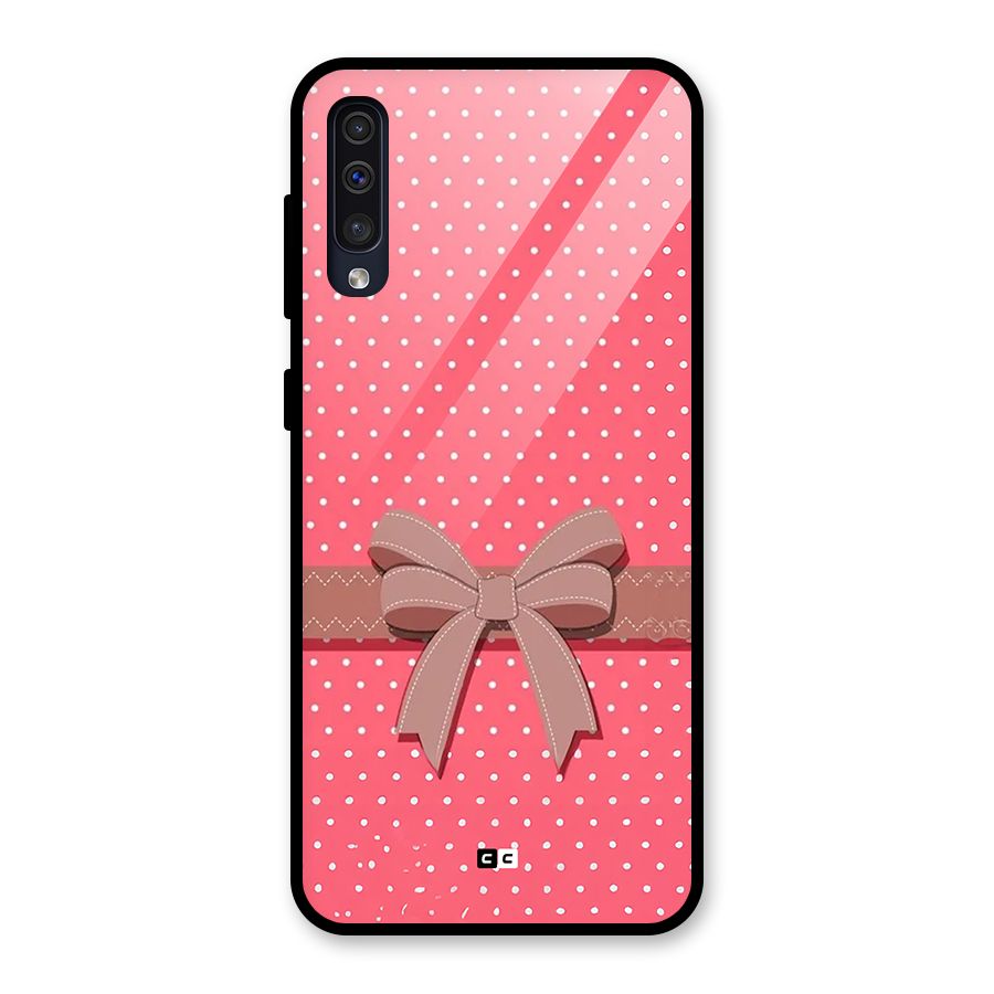 Gift Ribbon Glass Back Case for Galaxy A30s