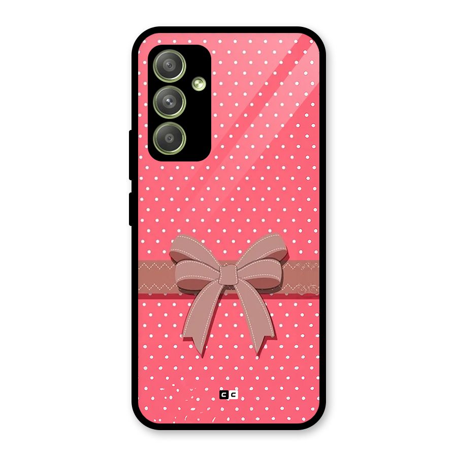 Gift Ribbon Glass Back Case for Galaxy A54