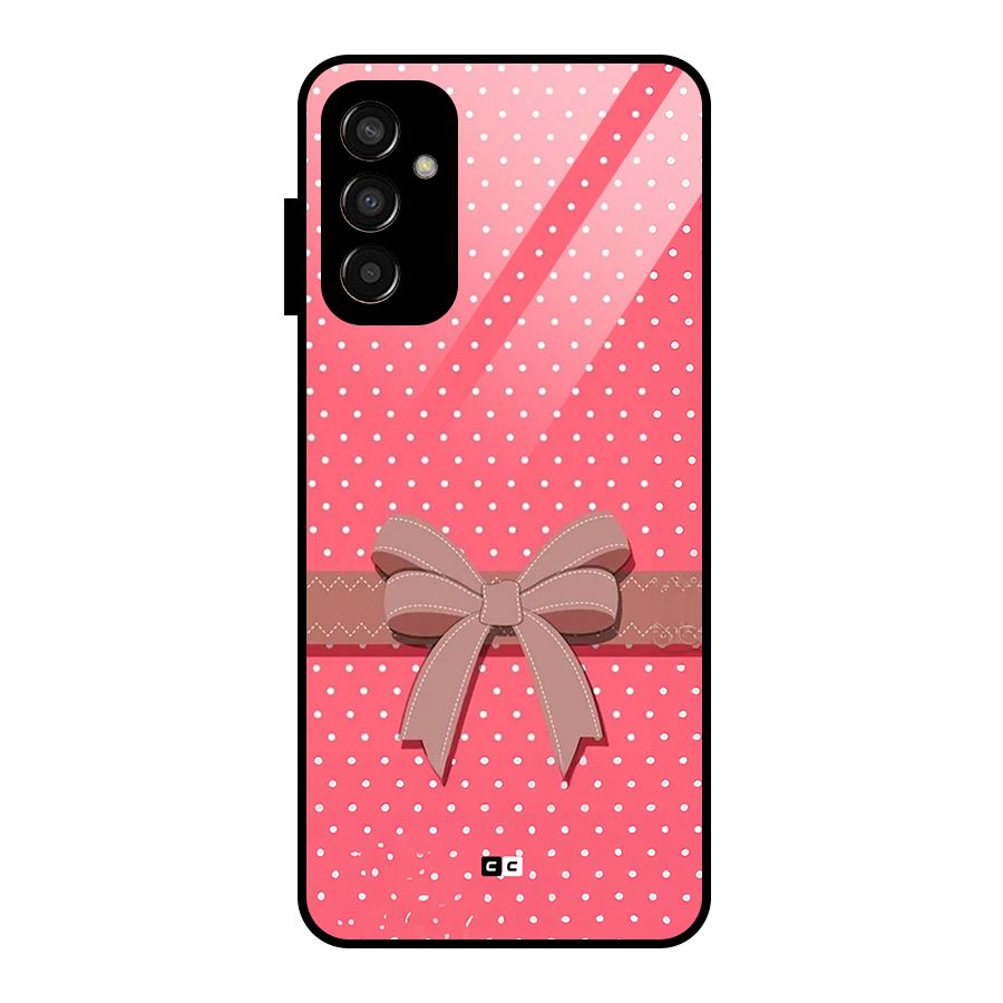 Gift Ribbon Glass Back Case for Galaxy F13