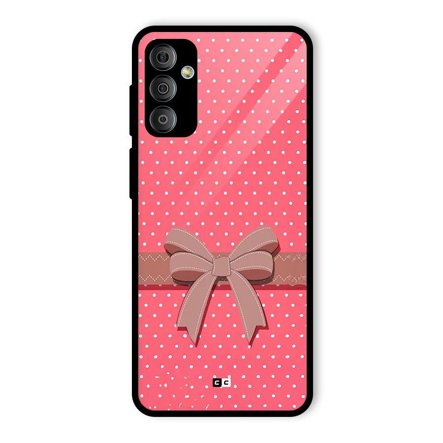 Gift Ribbon Glass Back Case for Galaxy F23