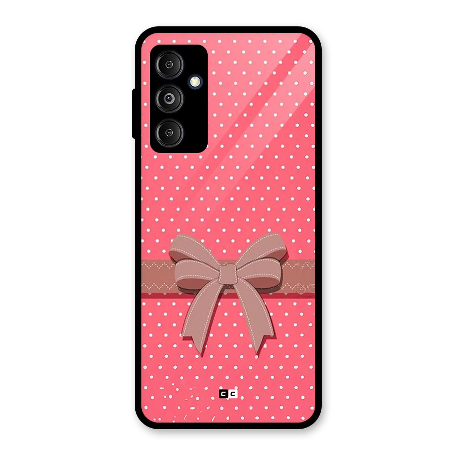 Gift Ribbon Glass Back Case for Galaxy M14 5G