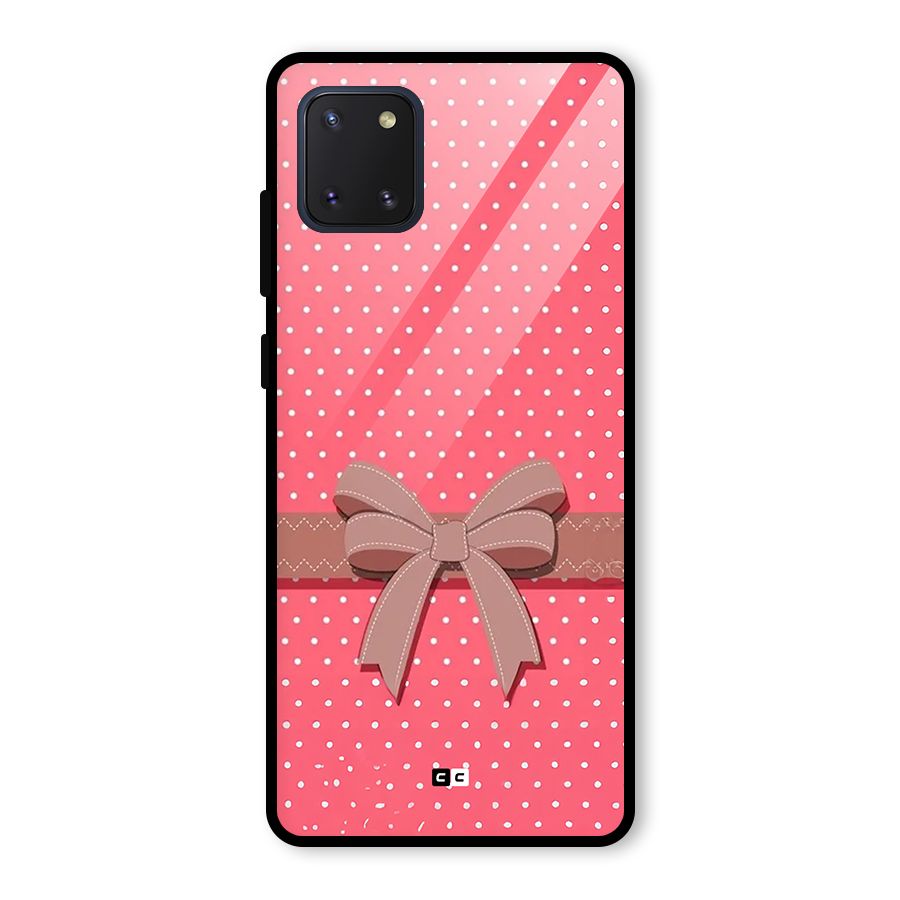 Gift Ribbon Glass Back Case for Galaxy Note 10 Lite