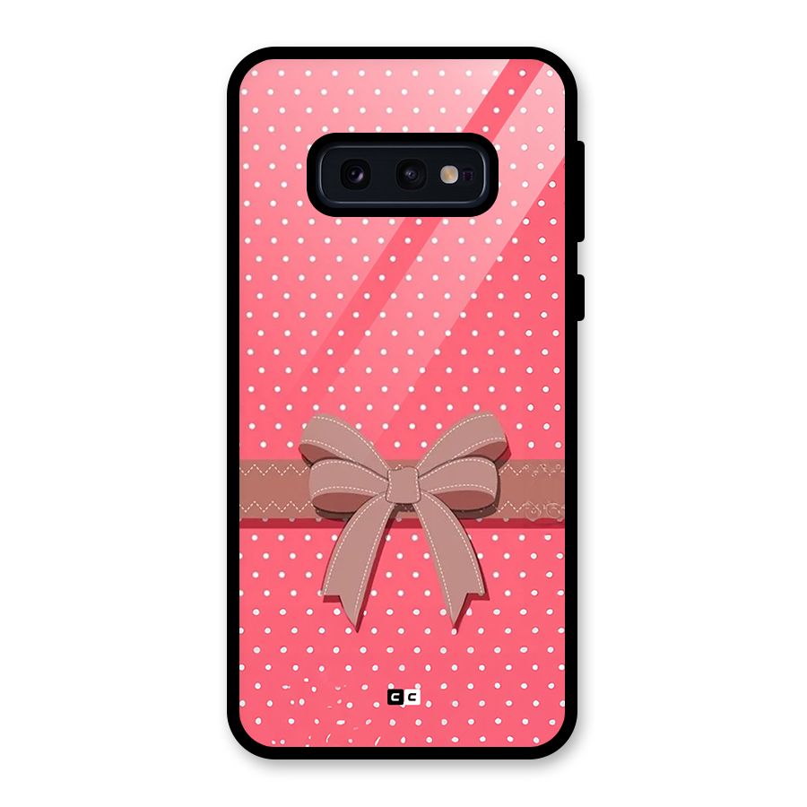 Gift Ribbon Glass Back Case for Galaxy S10e