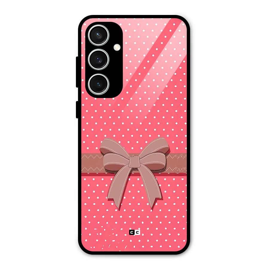 Gift Ribbon Glass Back Case for Galaxy S23 FE