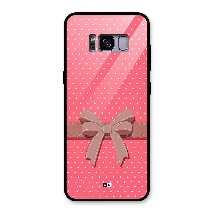 Gift Ribbon Glass Back Case for Galaxy S8