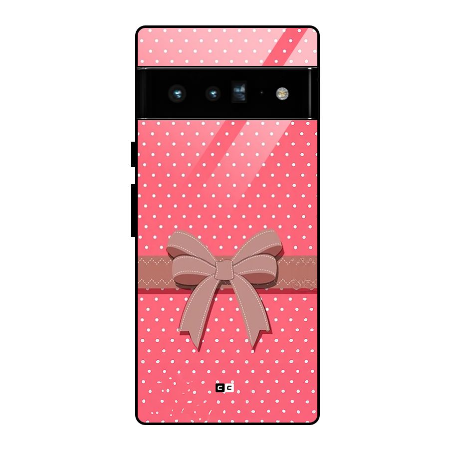 Gift Ribbon Glass Back Case for Google Pixel 6 Pro