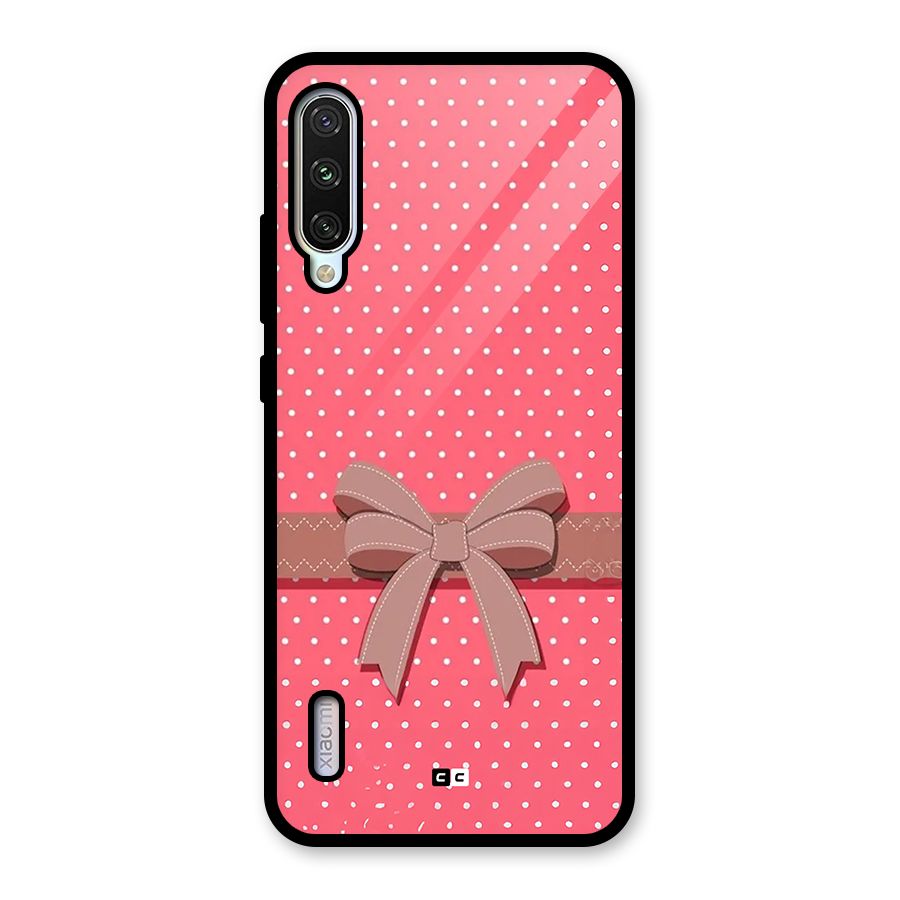 Gift Ribbon Glass Back Case for Mi A3