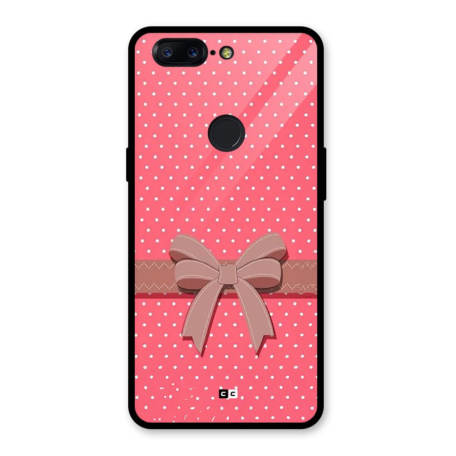 Gift Ribbon Glass Back Case for OnePlus 5T