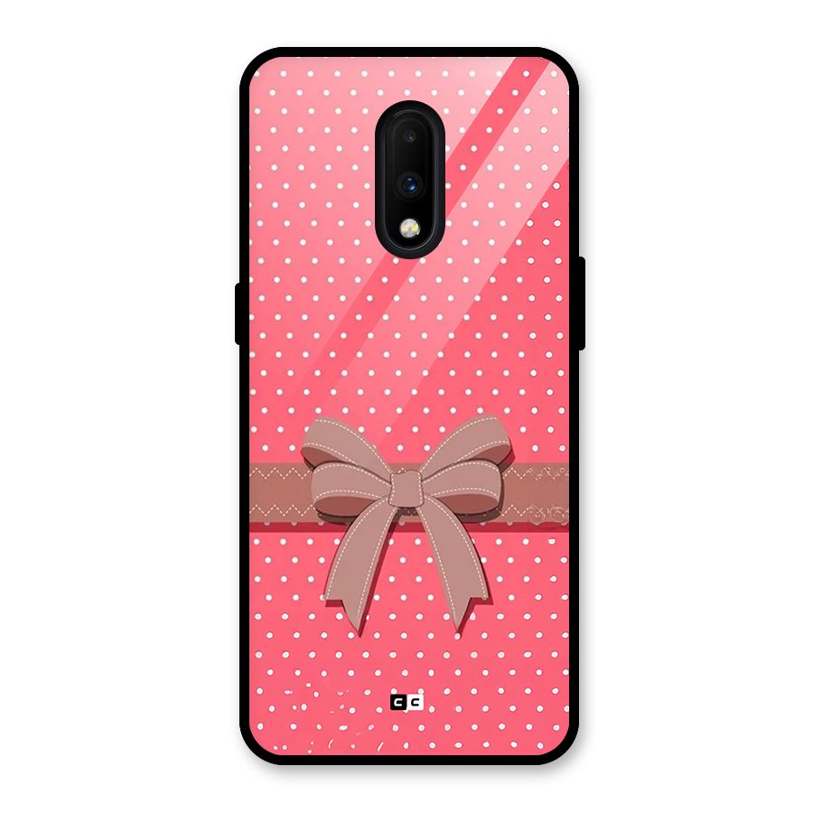 Gift Ribbon Glass Back Case for OnePlus 7