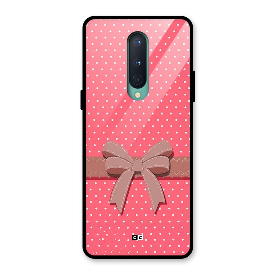 Gift Ribbon Glass Back Case for OnePlus 8