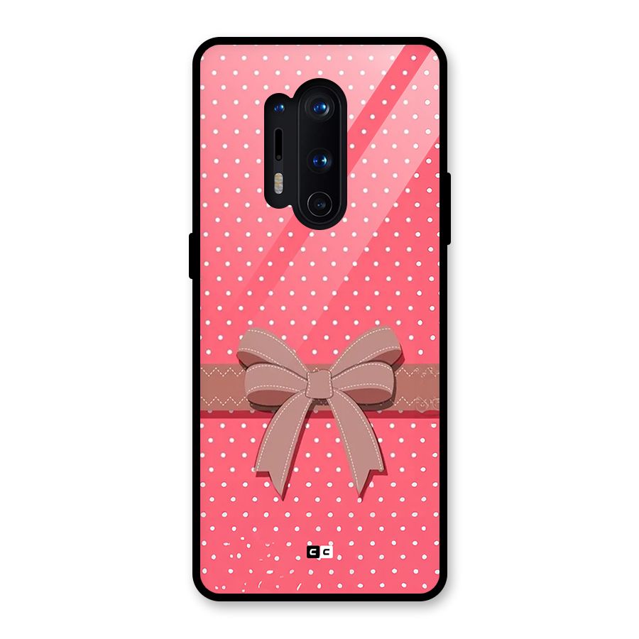 Gift Ribbon Glass Back Case for OnePlus 8 Pro