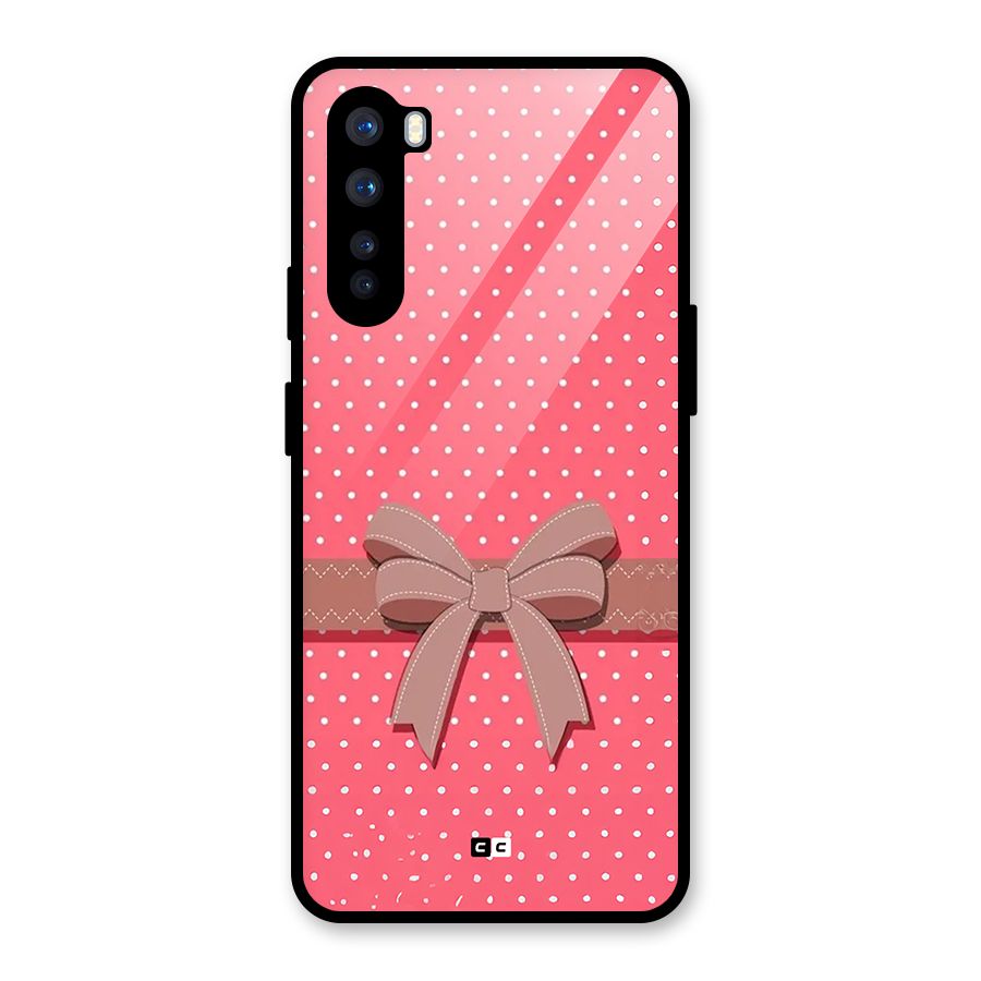 Gift Ribbon Glass Back Case for OnePlus Nord