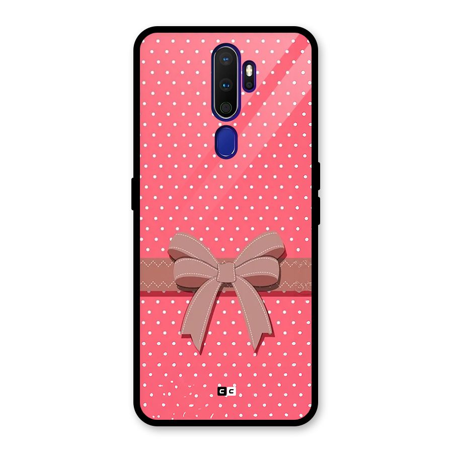 Gift Ribbon Glass Back Case for Oppo A9 (2020)