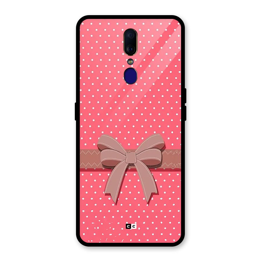 Gift Ribbon Glass Back Case for Oppo F11