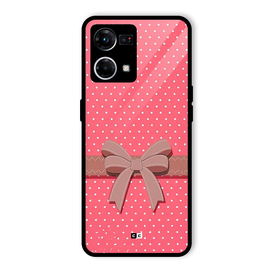 Gift Ribbon Glass Back Case for Oppo F21 Pro 5G