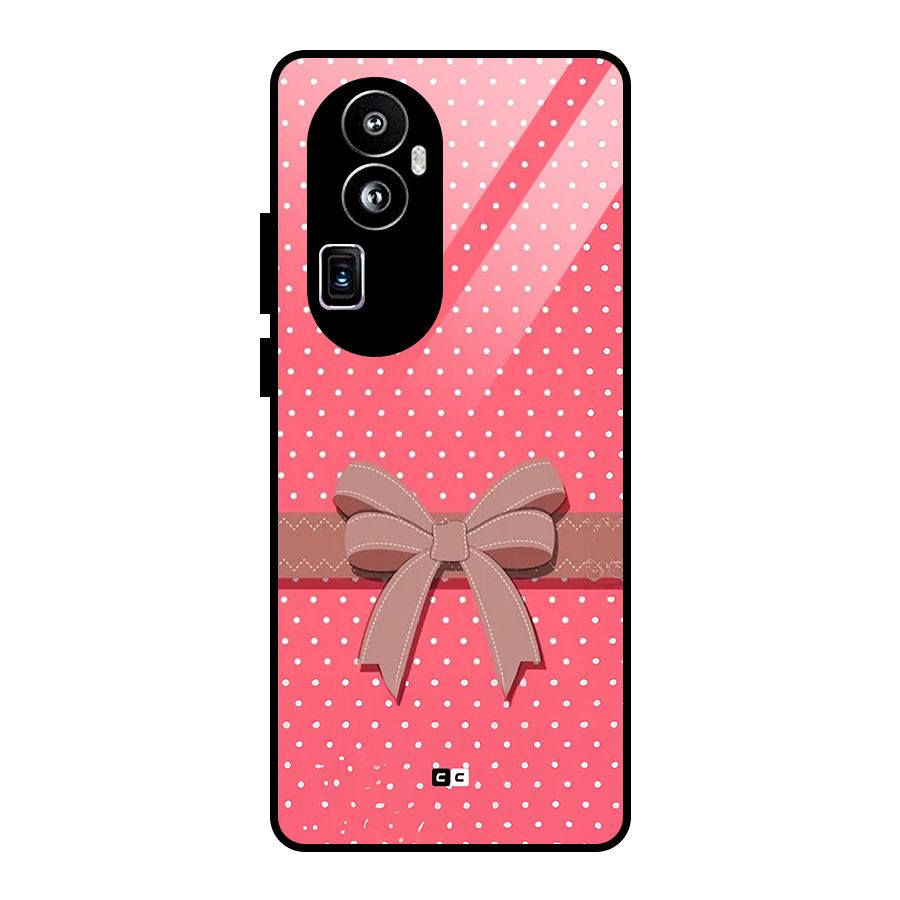 Gift Ribbon Glass Back Case for Oppo Reno10 Pro Plus