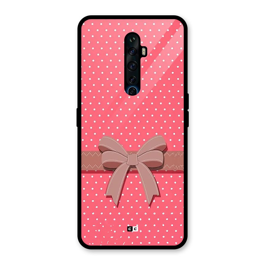 Gift Ribbon Glass Back Case for Oppo Reno2 Z