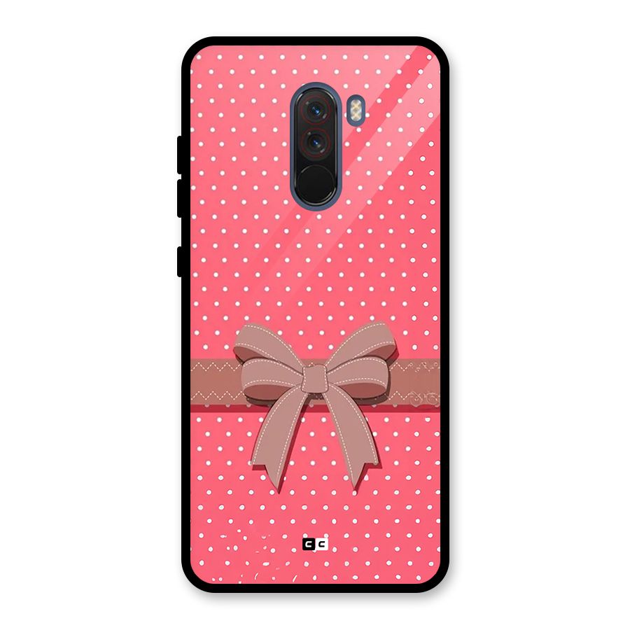 Gift Ribbon Glass Back Case for Poco F1