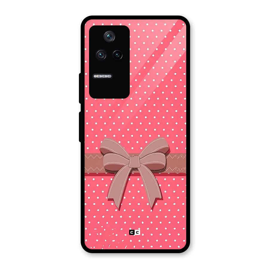 Gift Ribbon Glass Back Case for Poco F4 5G