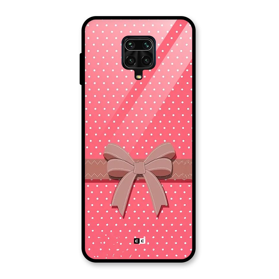 Gift Ribbon Glass Back Case for Poco M2 Pro