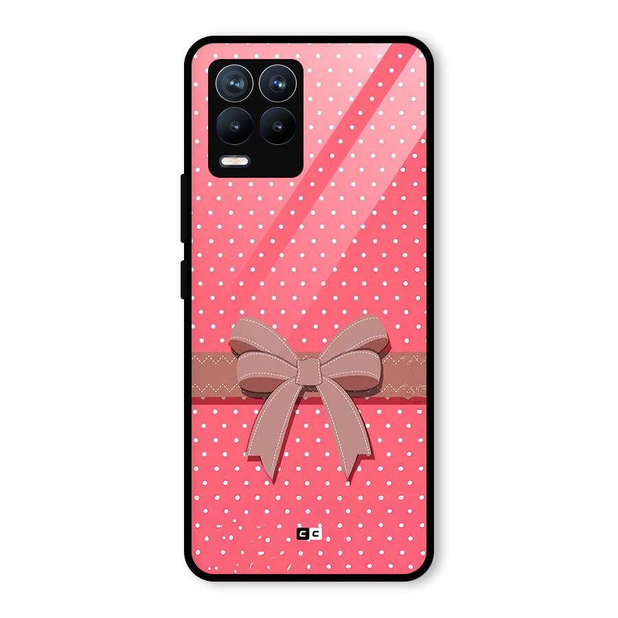 Gift Ribbon Glass Back Case for Realme 8