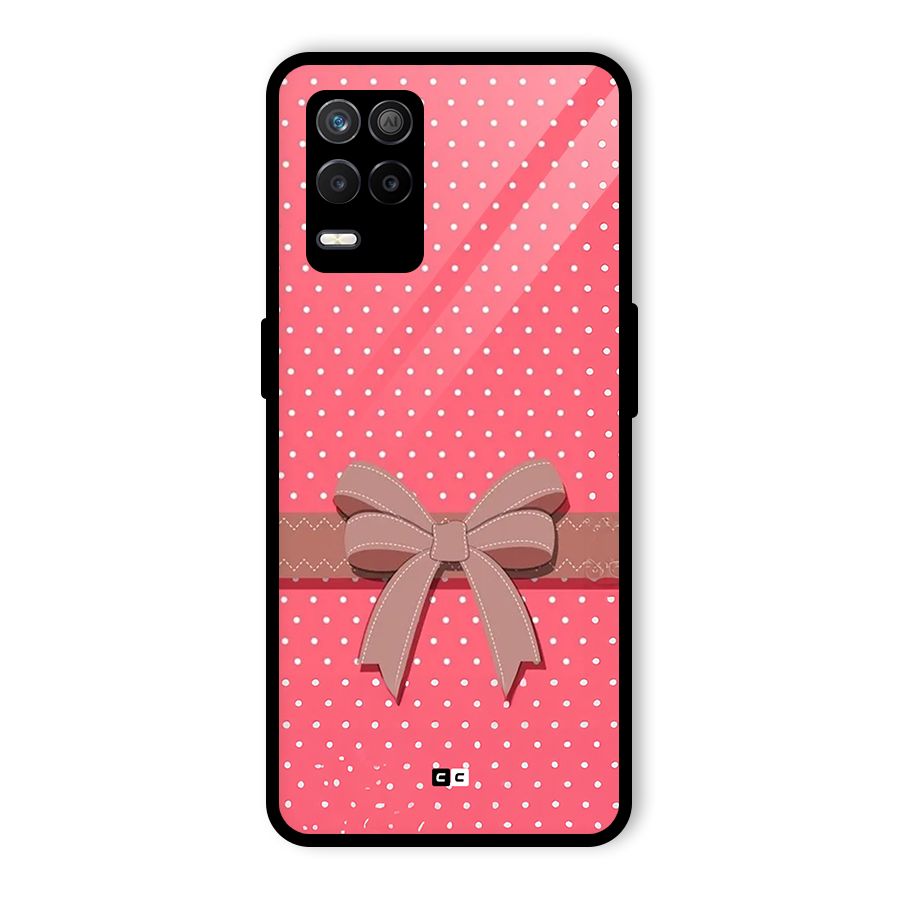 Gift Ribbon Glass Back Case for Realme 8 5G