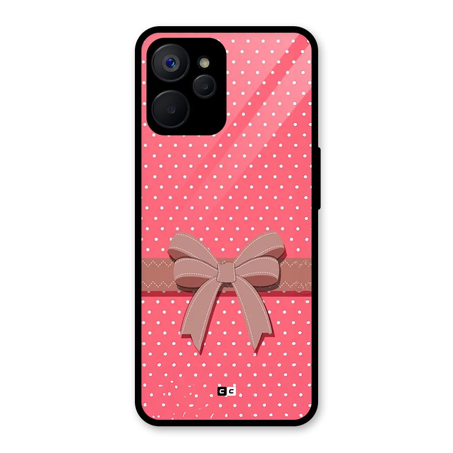 Gift Ribbon Glass Back Case for Realme 9i 5G
