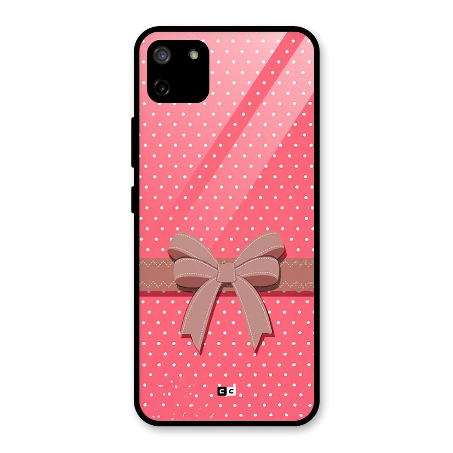 Gift Ribbon Glass Back Case for Realme C11
