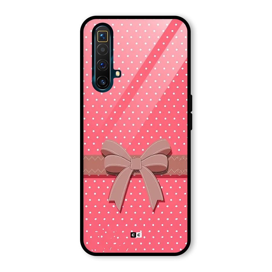 Gift Ribbon Glass Back Case for Realme X3