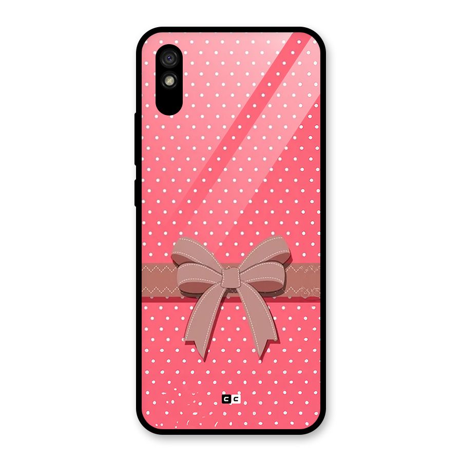 Gift Ribbon Glass Back Case for Redmi 9i
