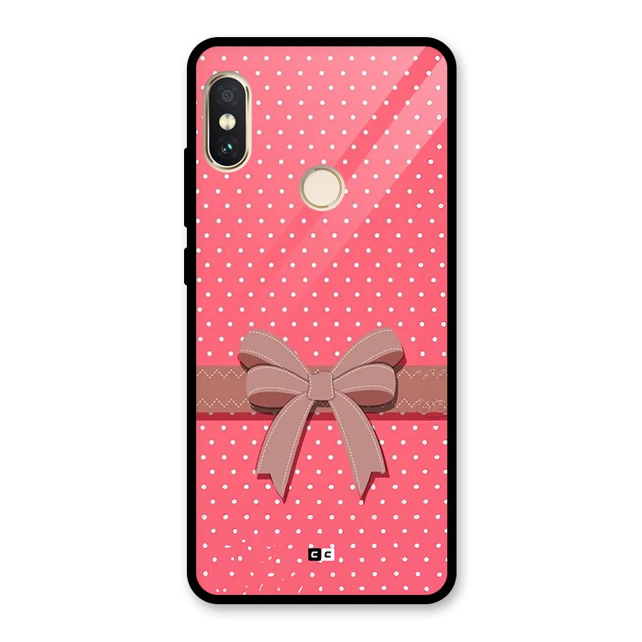 Gift Ribbon Glass Back Case for Redmi Note 5 Pro