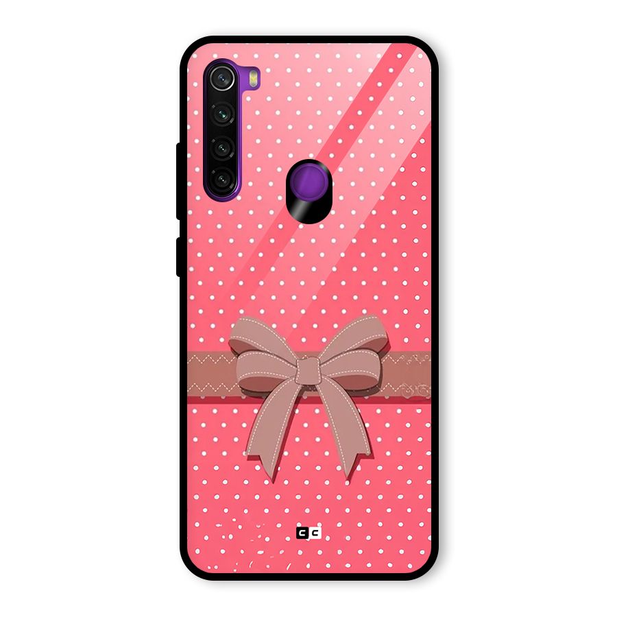 Gift Ribbon Glass Back Case for Redmi Note 8