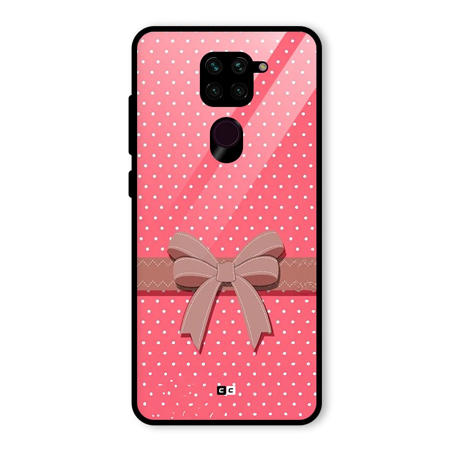 Gift Ribbon Glass Back Case for Redmi Note 9