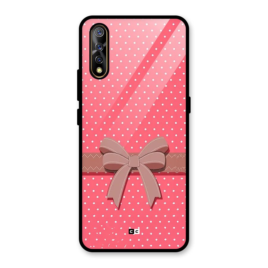 Gift Ribbon Glass Back Case for Vivo S1