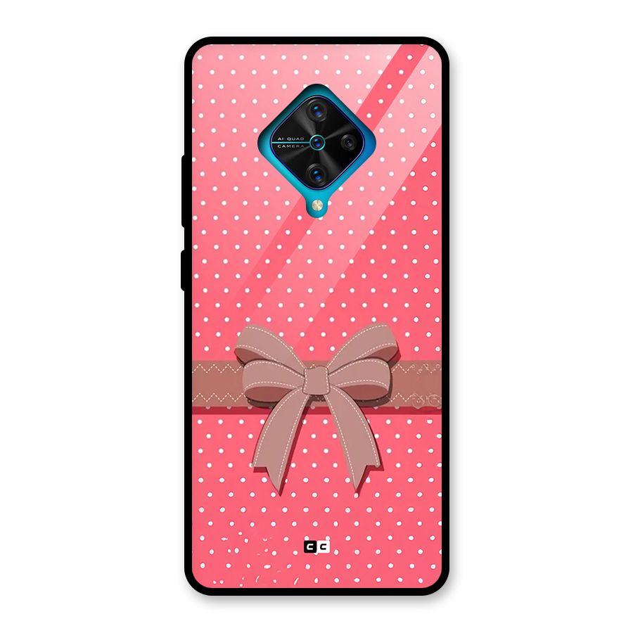 Gift Ribbon Glass Back Case for Vivo S1 Pro