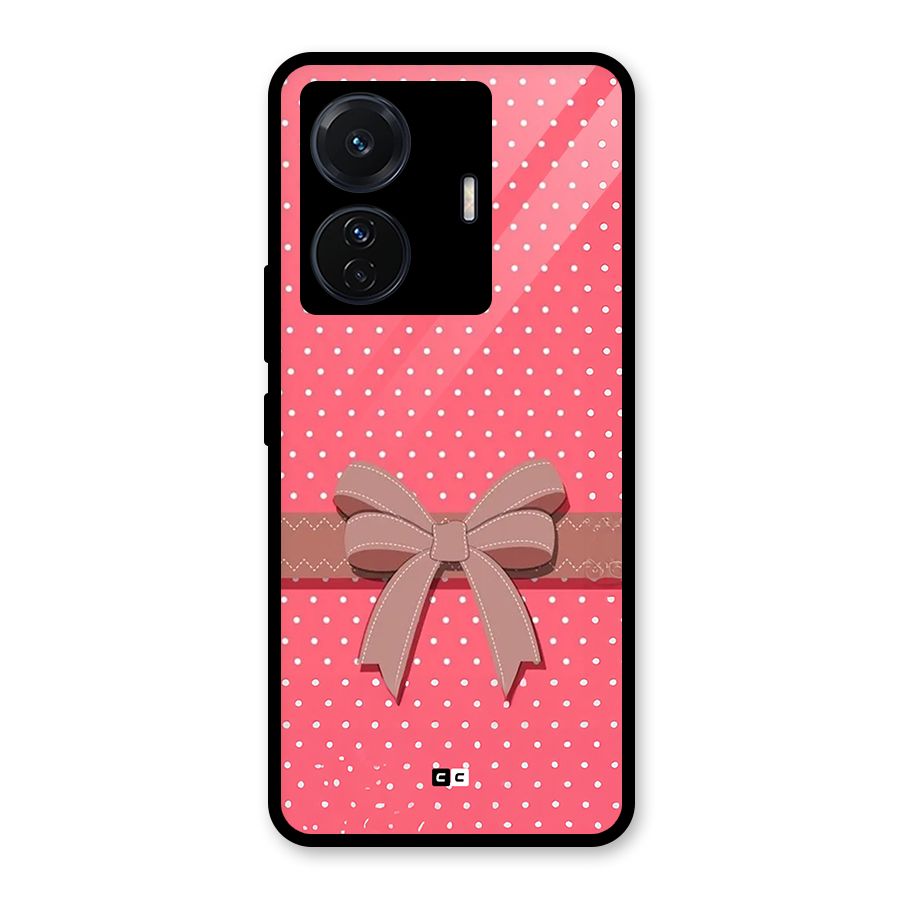 Gift Ribbon Glass Back Case for Vivo T1 Pro