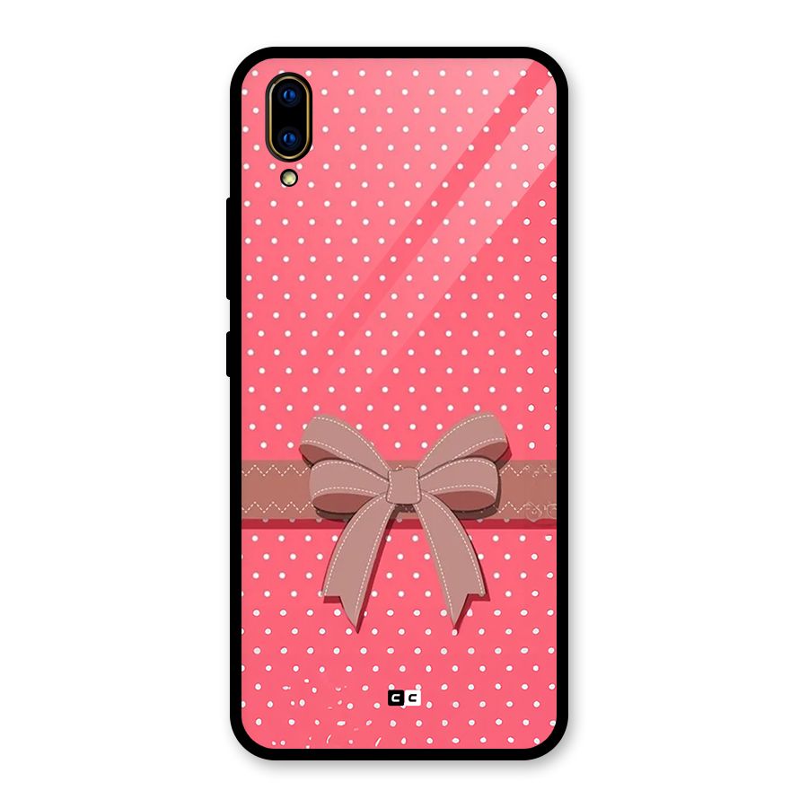 Gift Ribbon Glass Back Case for Vivo V11 Pro