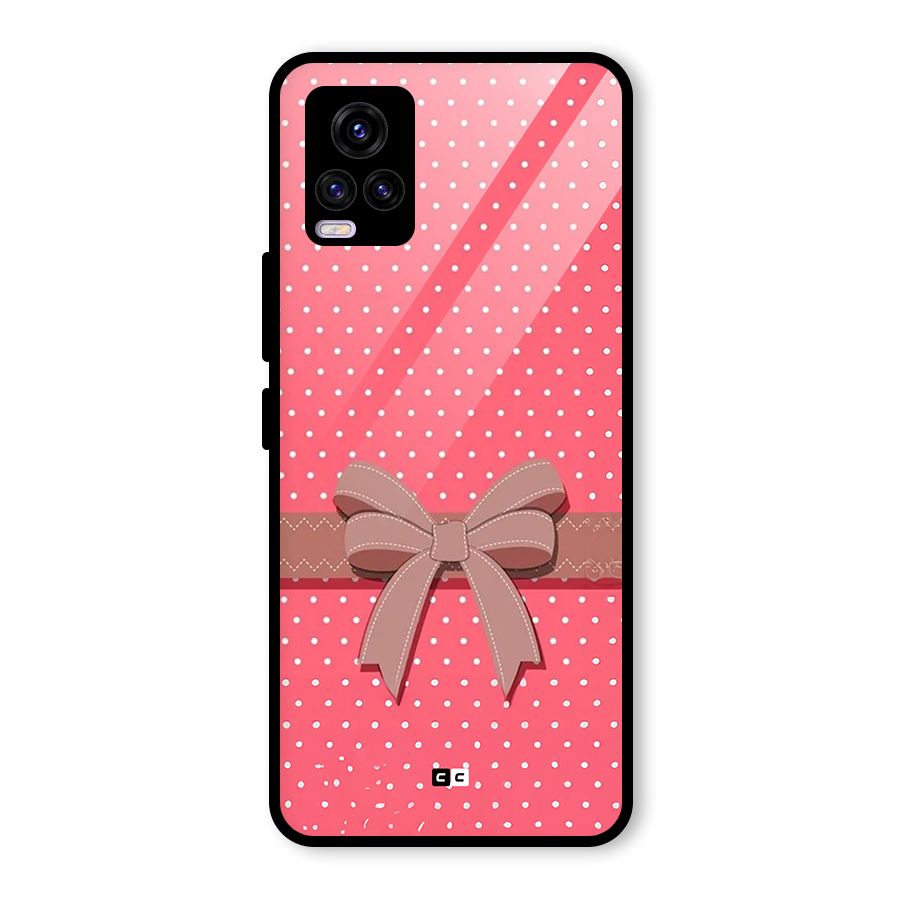 Gift Ribbon Glass Back Case for Vivo V20