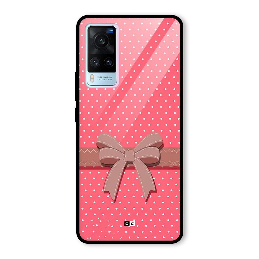 Gift Ribbon Glass Back Case for Vivo X60