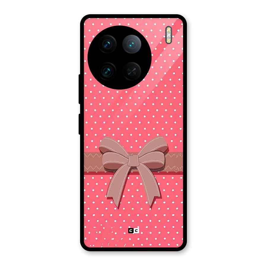 Gift Ribbon Glass Back Case for Vivo X90 Pro