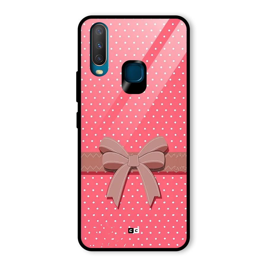 Gift Ribbon Glass Back Case for Vivo Y17