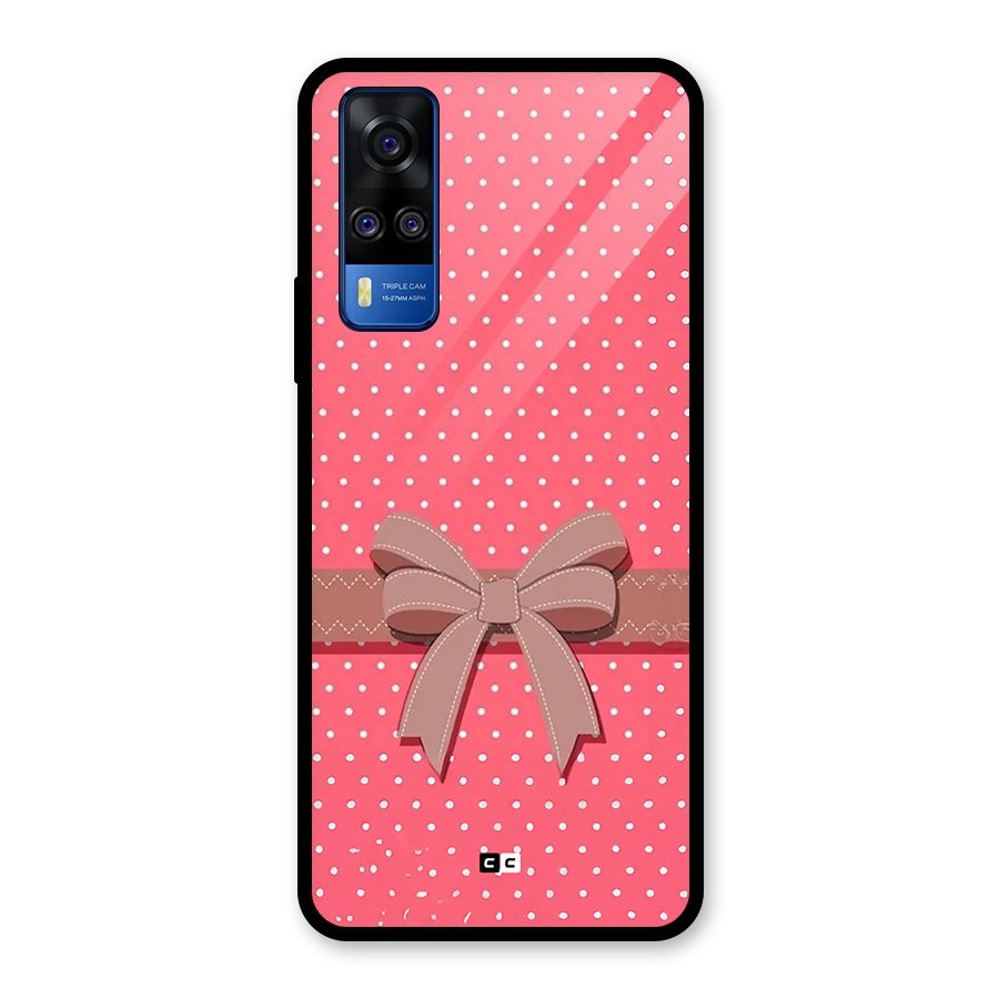 Gift Ribbon Glass Back Case for Vivo Y31