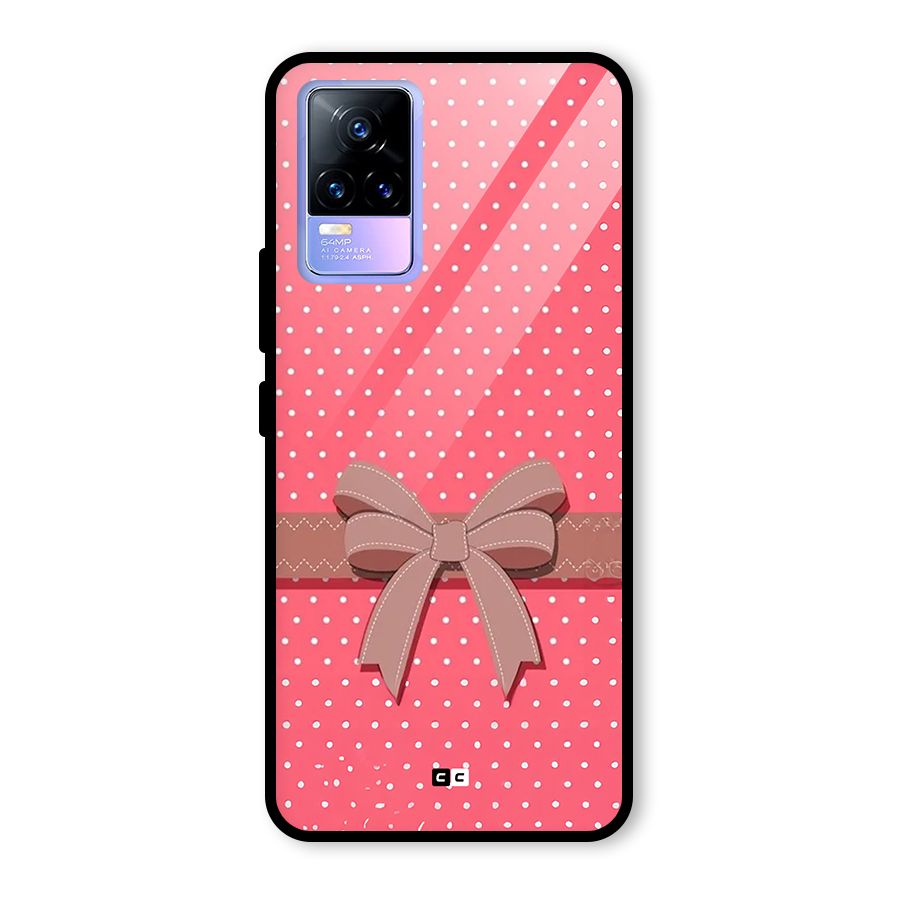 Gift Ribbon Glass Back Case for Vivo Y73