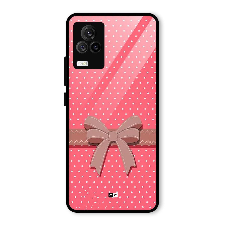 Gift Ribbon Glass Back Case for Vivo iQOO 7 Legend 5G