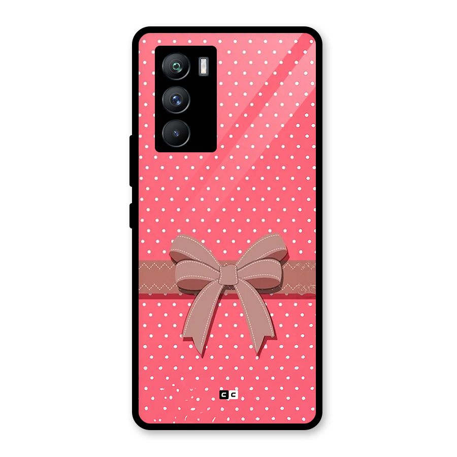 Gift Ribbon Glass Back Case for Vivo iQOO 9 SE